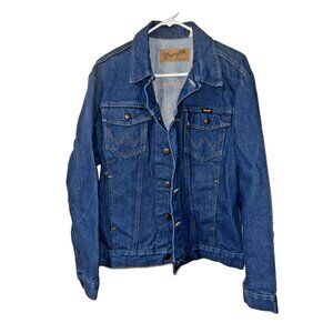 Wrangler Men's Cowboy Cut Unlined Denim Jacket Size Medium